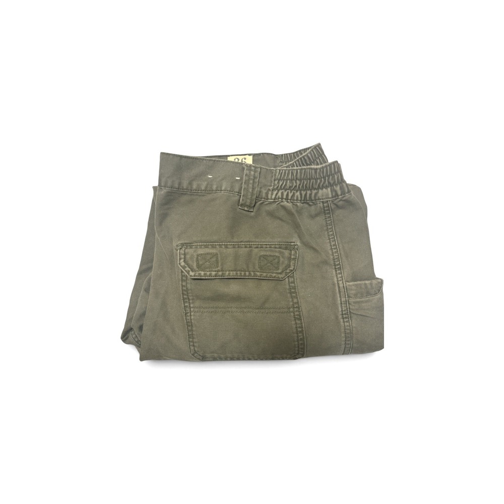 Red Head Brand Co Mens Olive Green Cargo Pants Elastic Waist M25PT037 36x32